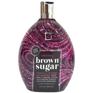 Brown Sugar Original Advanced 45X Tingle Tanning Lotion with Bronzers 13.5oz